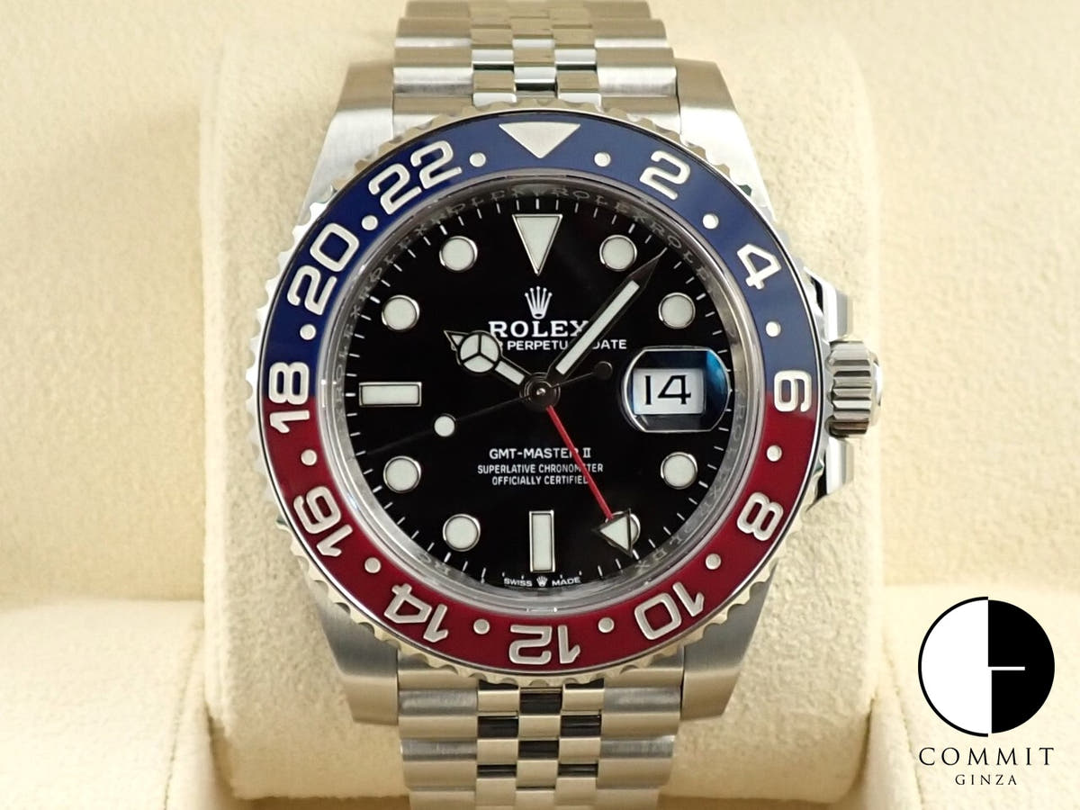 ロレックス GMTマスターII Ref.126710BLRO ステンレススチール ブラック文字盤 ジュビリーブレスレット 未使用 971SR65U