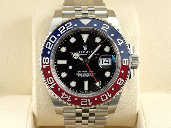 ロレックス GMTマスターII Ref.126710BLRO ステンレススチール ブラック文字盤 ジュビリーブレスレット 未使用 971SR65U
