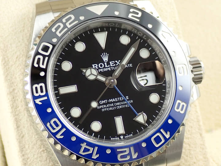 ロレックス GMTマスターII Ref.126710BLNR ステンレススチール ブラック文字盤 オイスターブレスレット