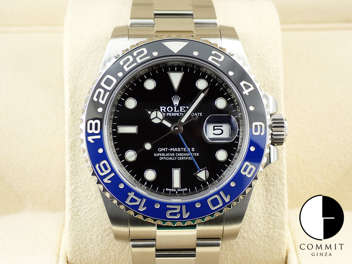 ロレックス GMTマスターII Ref.116710BLNR ステンレススチール ブラック文字盤 オイスターブレスレット