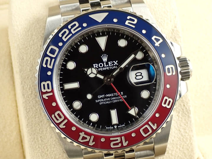 ロレックス GMTマスターII Ref.126710BLRO ステンレススチール ブラック文字盤 ジュビリーブレスレット 美中古 M8525STM