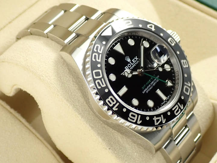 ロレックス GMTマスターII Ref.116710LN ステンレススチール ブラック文字盤 オイスターブレスレット