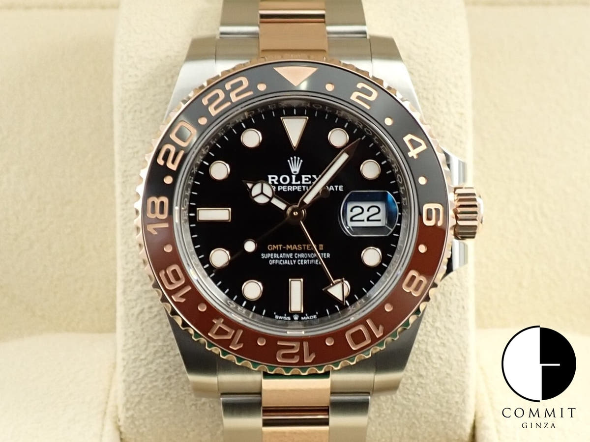 ロレックス GMTマスターII Ref.126711CHNR ステンレススチール/エバーローズゴールド ブラック文字盤 オイスターブレスレット オイスターブレスレット