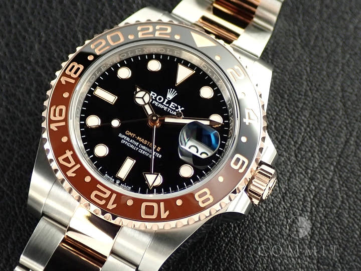 ロレックス GMTマスターII Ref.126711CHNR ステンレススチール/エバーローズゴールド ブラック文字盤 オイスターブレスレット オイスターブレスレット