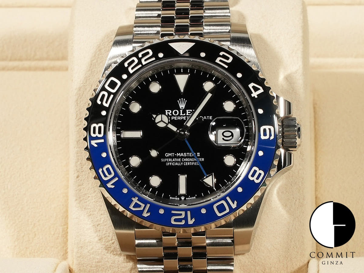 ロレックス GMTマスターII Ref.126710BLNR ステンレススチール ブラック文字盤 ジュビリーブレスレット 美品 3261S725