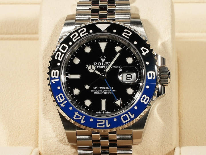ロレックス GMTマスターII Ref.126710BLNR ステンレススチール ブラック文字盤 ジュビリーブレスレット 美品 3261S725
