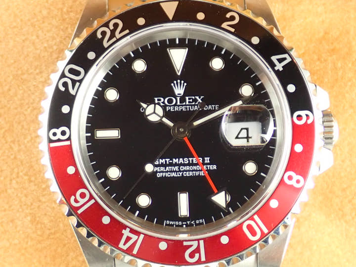 ロレックス GMTマスターII Ref.16710 ブラック文字盤 中古 gmt-master2-53 オイスターブレスレット