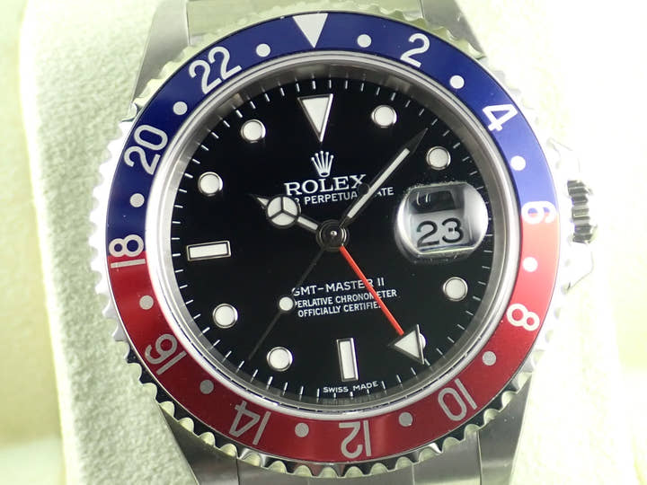 ロレックス GMTマスターII Ref.16710 ブラック文字盤 未使用 gmt-master2-95 オイスターブレスレット