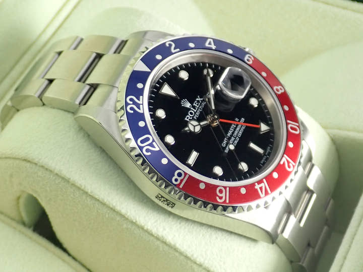 ロレックス GMTマスターII Ref.16710 ブラック文字盤 未使用 gmt-master2-95 オイスターブレスレット