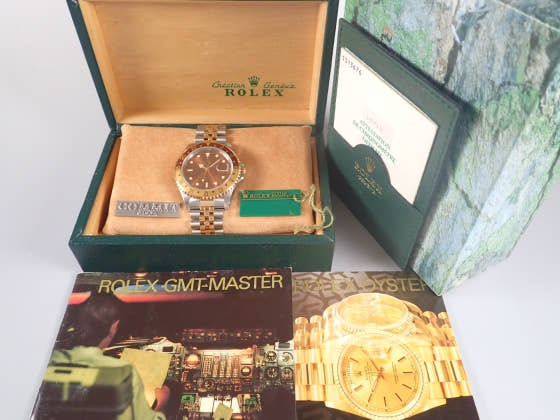 ロレックス GMTマスターII Ref.16713 ブラウン文字盤 中古 gmt-master2 ジュビリーブレスレット