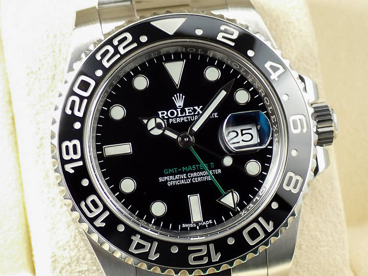 ロレックス GMTマスターII Ref.116710LN ステンレススチール ブラック文字盤 オイスターブレスレット