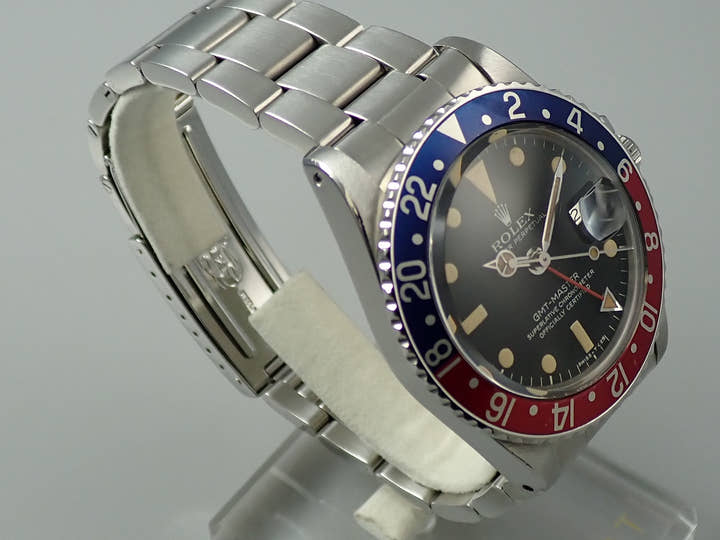 ロレックス GMTマスター Ref.1675 ステンレススチール ブラック文字盤 オイスターブレスレット