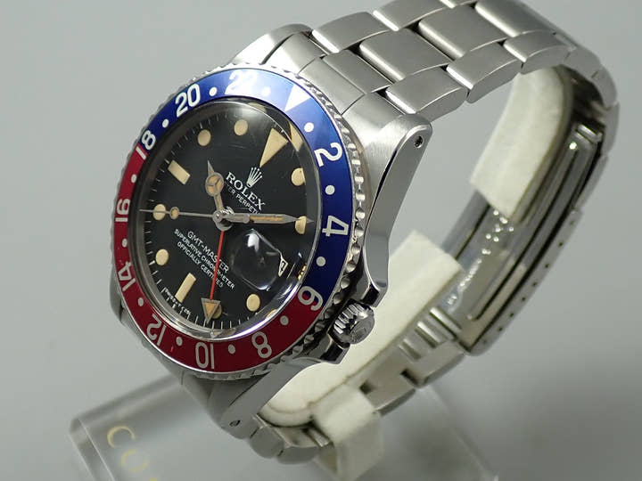 ロレックス GMTマスター Ref.1675 ステンレススチール ブラック文字盤 オイスターブレスレット