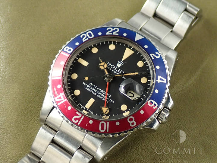 ロレックス GMTマスター Ref.1675 ステンレススチール ブラック文字盤 オイスターブレスレット