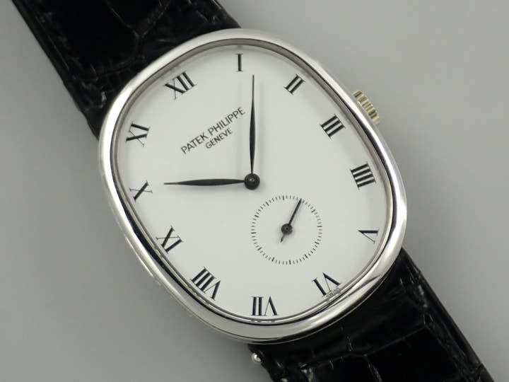 パテックフィリップ ゴールデンエリプス Ref.3948 ホワイトゴールド ポーセリン文字盤