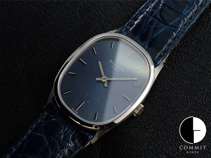 Patek Philippe Golden Ellipse Ref. 3546 White Gold Blue Dial