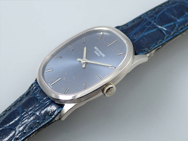 Patek Philippe Golden Ellipse Ref. 3546 White Gold Blue Dial