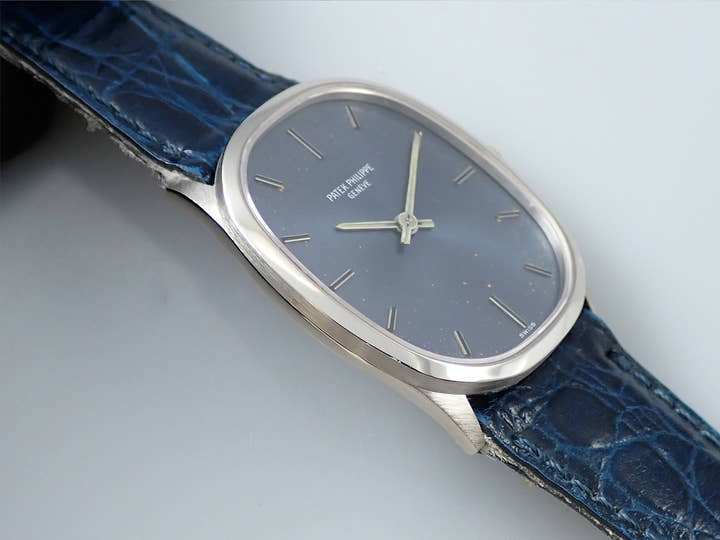 Patek Philippe Golden Ellipse Ref. 3546 White Gold Blue Dial