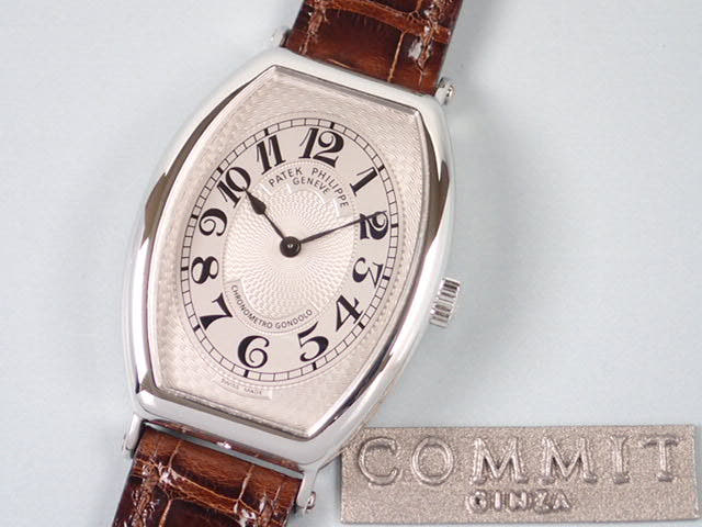 Patek Philippe Chronometro Ref.5098P Guilloche Silver Dial Used gondolo-2