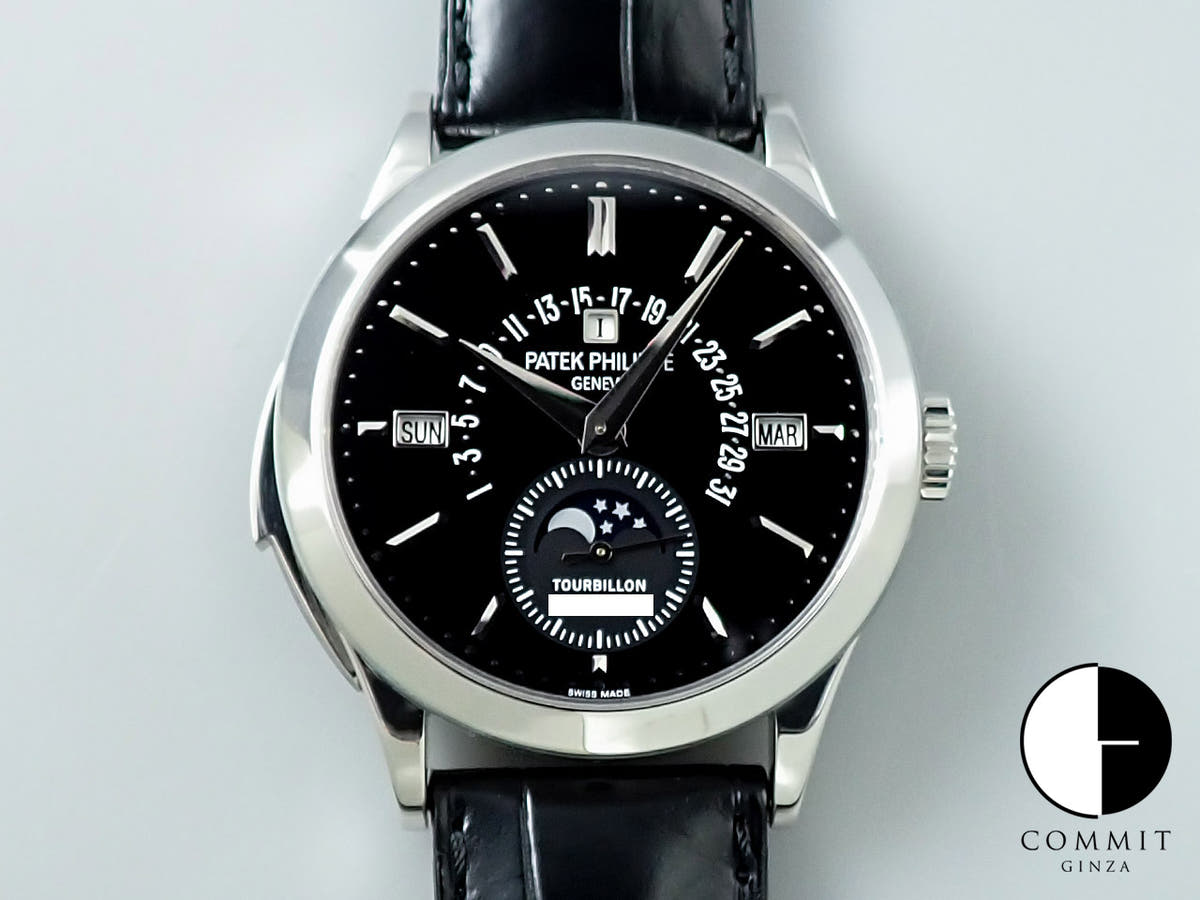 パテックフィリップ ミニッツリピーター トゥールビヨン パーペチュアルカレンダー レトログラード Ref.5216P-001 プラチナ ブラック文字盤