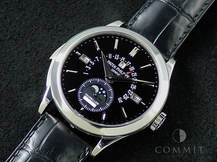 パテックフィリップ ミニッツリピーター トゥールビヨン パーペチュアルカレンダー レトログラード Ref.5216P-001 プラチナ ブラック文字盤