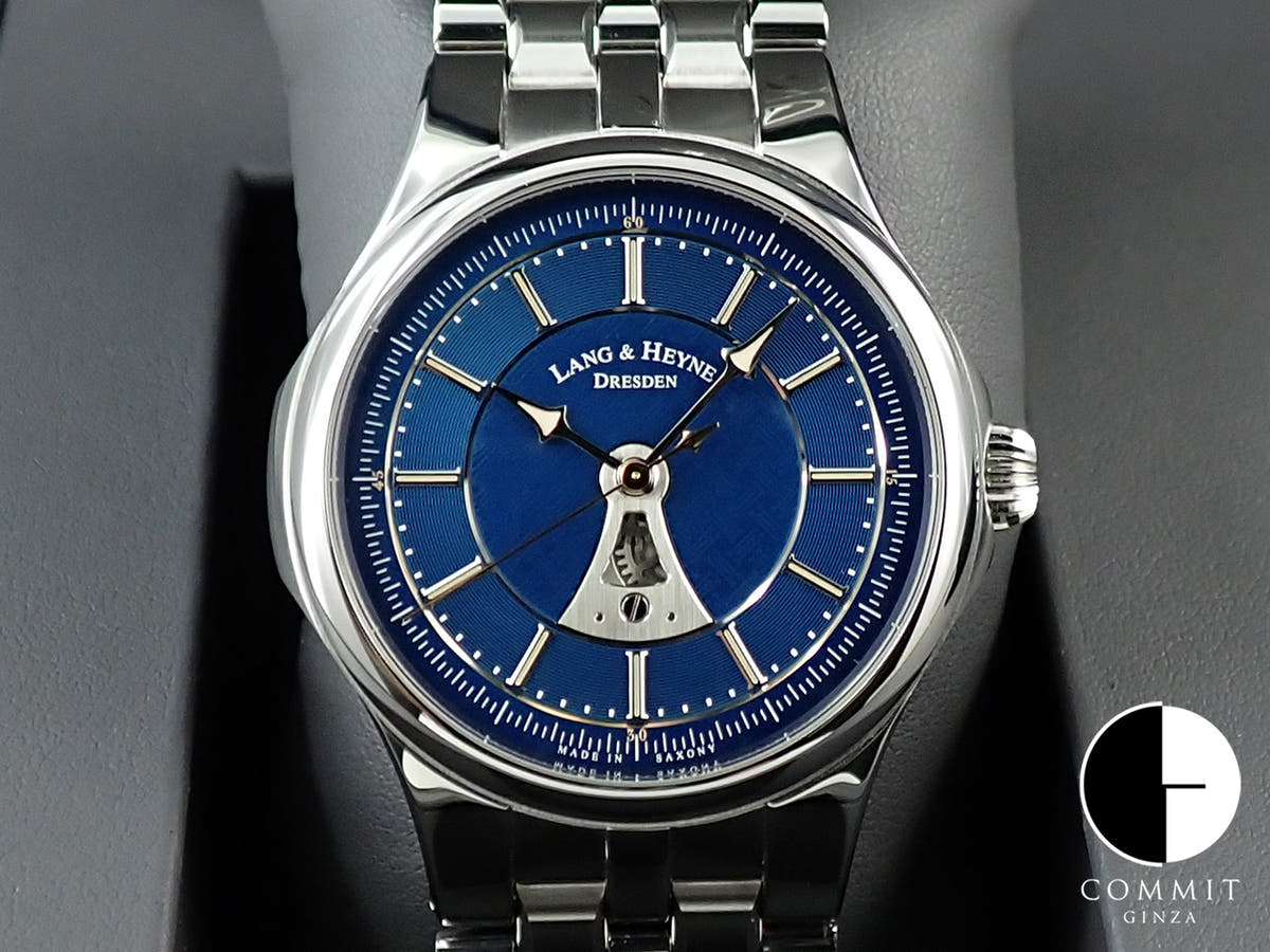 ラング&ハイネ ヘクトール Ref.- ブルー文字盤 美品 J7935Z2C
