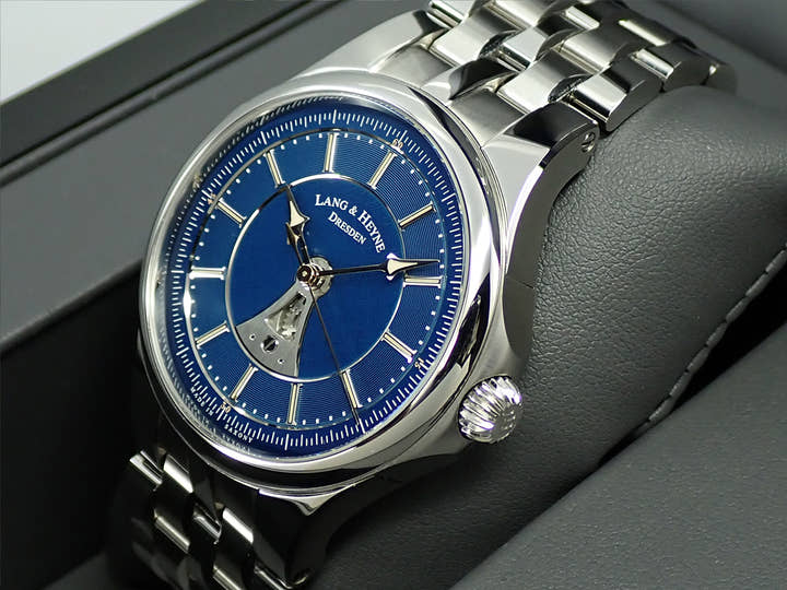 ラング&ハイネ ヘクトール Ref.- ブルー文字盤 美品 J7935Z2C