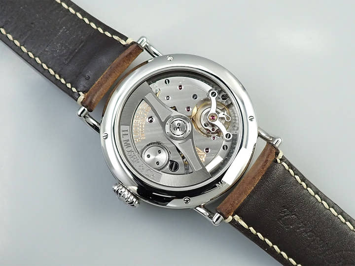 H.モーザー ヘリテージ センターセコンド Ref.8200-1201 ファンキーブルー フュメ文字盤 中古 89W84227