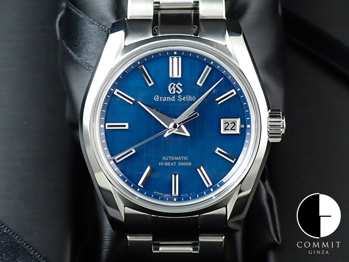 グランドセイコー ヘリテージコレクション メカニカルハイビート36000 銀座限定モデル 2023 Ref.SBGH315 ブルー文字盤 未使用 397WA8ZP