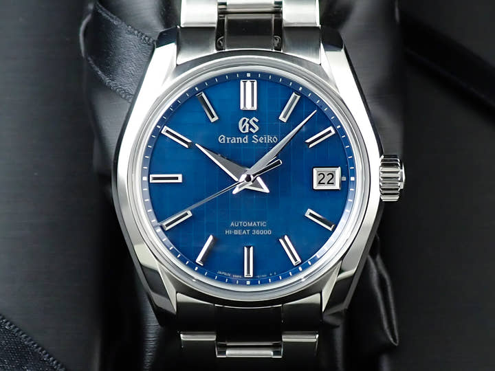 グランドセイコー ヘリテージコレクション メカニカルハイビート36000 銀座限定モデル 2023 Ref.SBGH315 ブルー文字盤 未使用 397WA8ZP