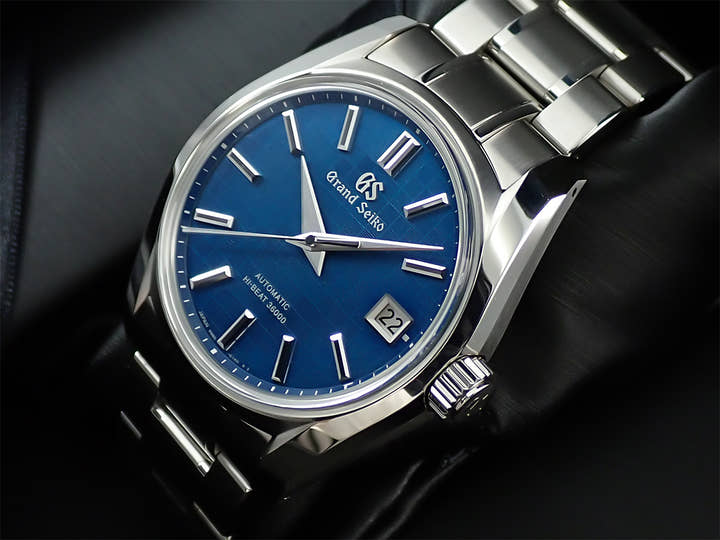 グランドセイコー ヘリテージコレクション メカニカルハイビート36000 銀座限定モデル 2023 Ref.SBGH315 ブルー文字盤 未使用 397WA8ZP