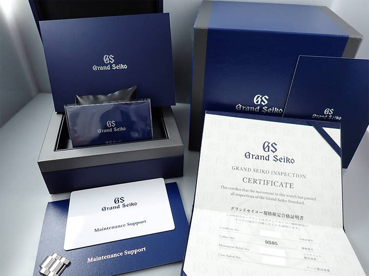 グランドセイコー ヘリテージコレクション メカニカルハイビート36000 銀座限定モデル 2023 Ref.SBGH315 ブルー文字盤 未使用 397WA8ZP
