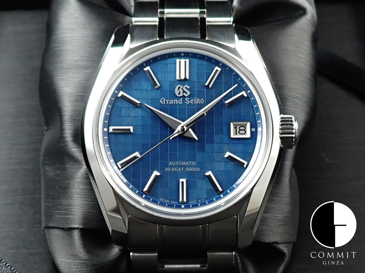 グランドセイコー ヘリテージコレクション メカニカルハイビート36000 銀座限定モデル 2023 Ref.SBGH315 ブルー文字盤 未使用 A85S42M7