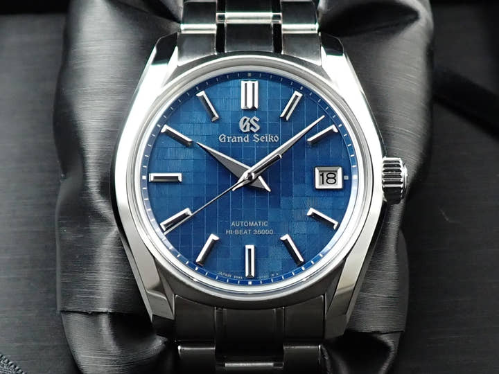 グランドセイコー ヘリテージコレクション メカニカルハイビート36000 銀座限定モデル 2023 Ref.SBGH315 ブルー文字盤 未使用 A85S42M7