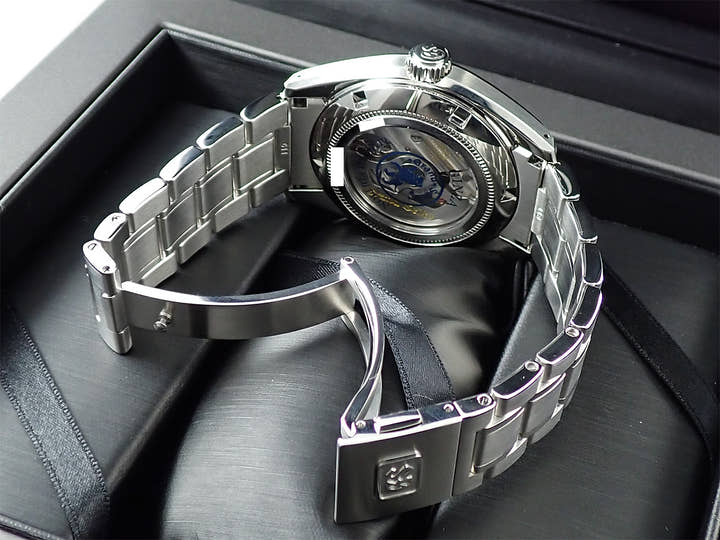 グランドセイコー ヘリテージコレクション メカニカルハイビート36000 銀座限定モデル 2023 Ref.SBGH315 ブルー文字盤 未使用 A85S42M7