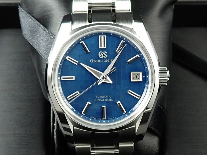 グランドセイコー ヘリテージコレクション メカニカルハイビート36000 銀座限定モデル 2023 Ref.SBGH315 ブルー文字盤 未使用 29L9702M