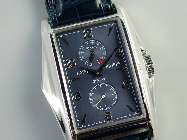 パテックフィリップ 10DAYS Ref.5100G-001 ホワイトゴールド ブルー文字盤