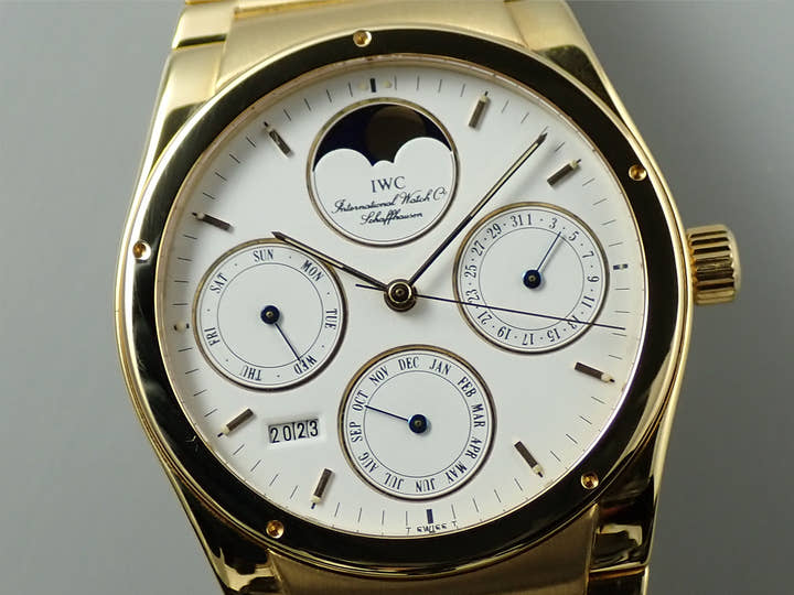 IWC インヂュニア パーペチュアルカレンダー Ref.IW9240 ホワイト文字盤 美品 HA152853