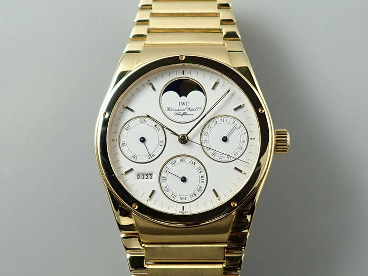 IWC インヂュニア パーペチュアルカレンダー Ref.IW9240 ホワイト文字盤 美品 HA152853