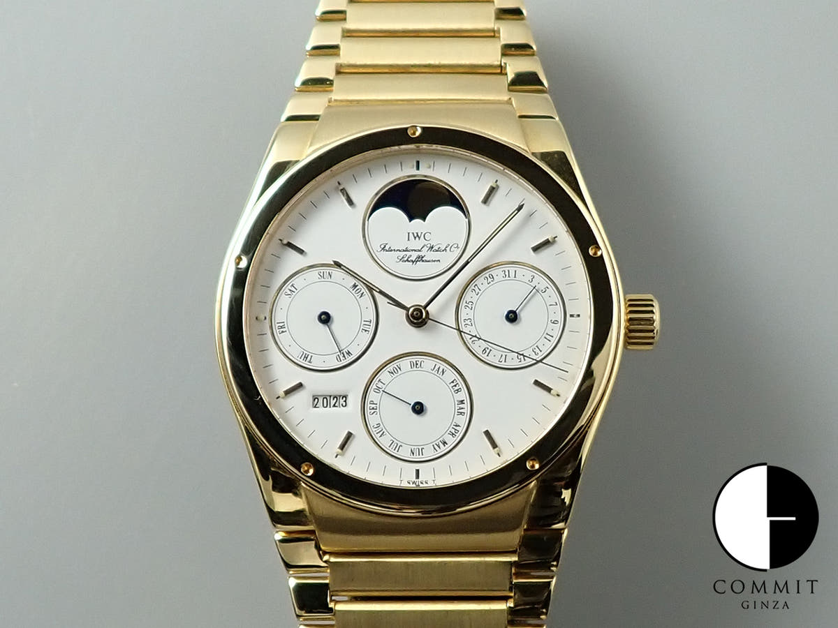 IWC インヂュニア パーペチュアルカレンダー Ref.IW9240 ホワイト文字盤 美品 HA152853