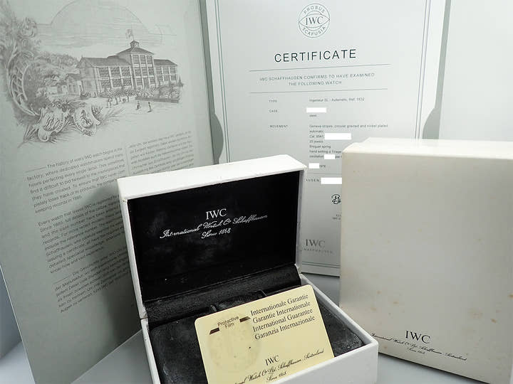 IWC インヂュニア SL Ref.1832 ブラック文字盤 美品 S1AASJ11