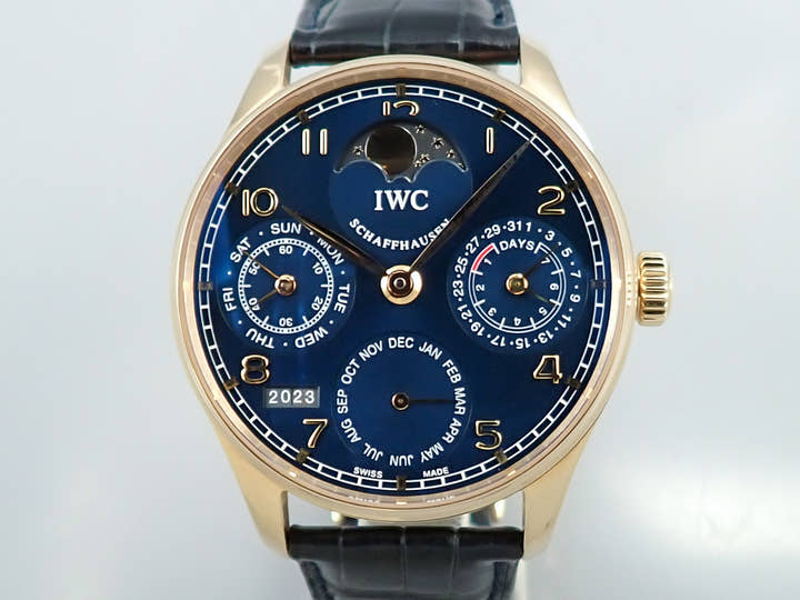 IWC ポルトギーゼ パーペチュアルカレンダー Ref.IW502220 ブルー文字盤 中古 R33V3188