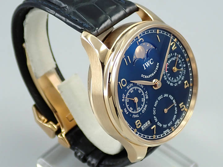 IWC ポルトギーゼ パーペチュアルカレンダー Ref.IW502220 ブルー文字盤 中古 R33V3188