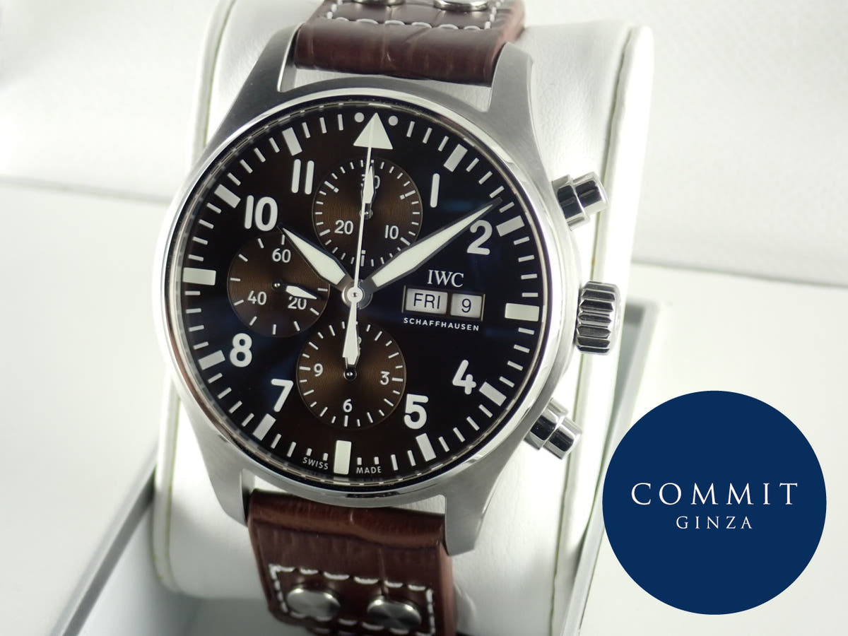 IWC パイロットウォッチ Ref.IW377713 ブラウン文字盤 中古 iwc-3