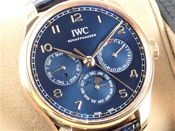IWC ポルトギーゼ Ref.IW344205 ブルー文字盤 中古 iwc-9