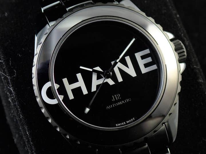 シャネル J12 ウォンテッド ドゥ シャネル Ref.H7418 ブラック文字盤 極美品 Y35708SL