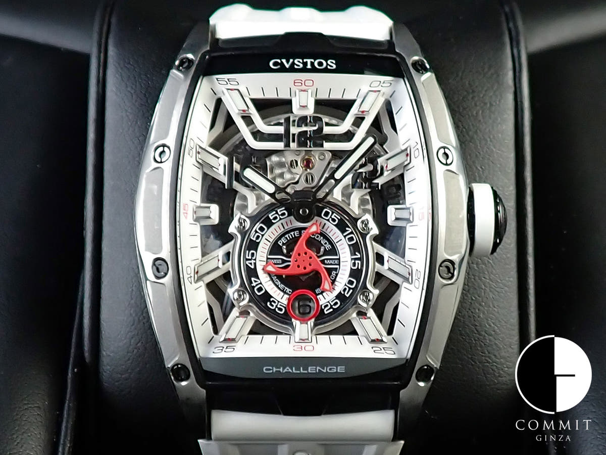 クストス チャレンジ ジェットライナー2 Ref.CVT-JET2-PS スケルトン文字盤 中古 X8TYPJYM