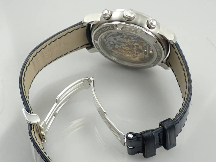 オーデマピゲ ジュール オーデマ スケルトン トゥールビヨン クロノグラフ Ref.26353PT.OO.D028CR.01 プラチナ スケルトン文字盤