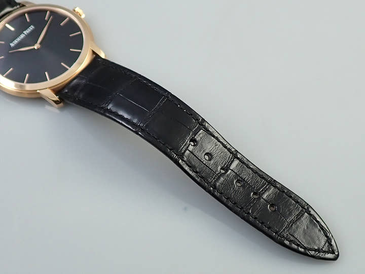 オーデマピゲ ジュール オーデマ エクストラシン Ref.15180OR.OO.A002CR.01 ピンクゴールド ブラック文字盤