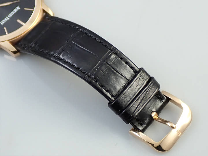 オーデマピゲ ジュール オーデマ エクストラシン Ref.15180OR.OO.A002CR.01 ピンクゴールド ブラック文字盤